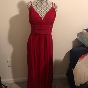 Long Red Chiffon OC by OC Dress